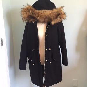 Half body full parka coat